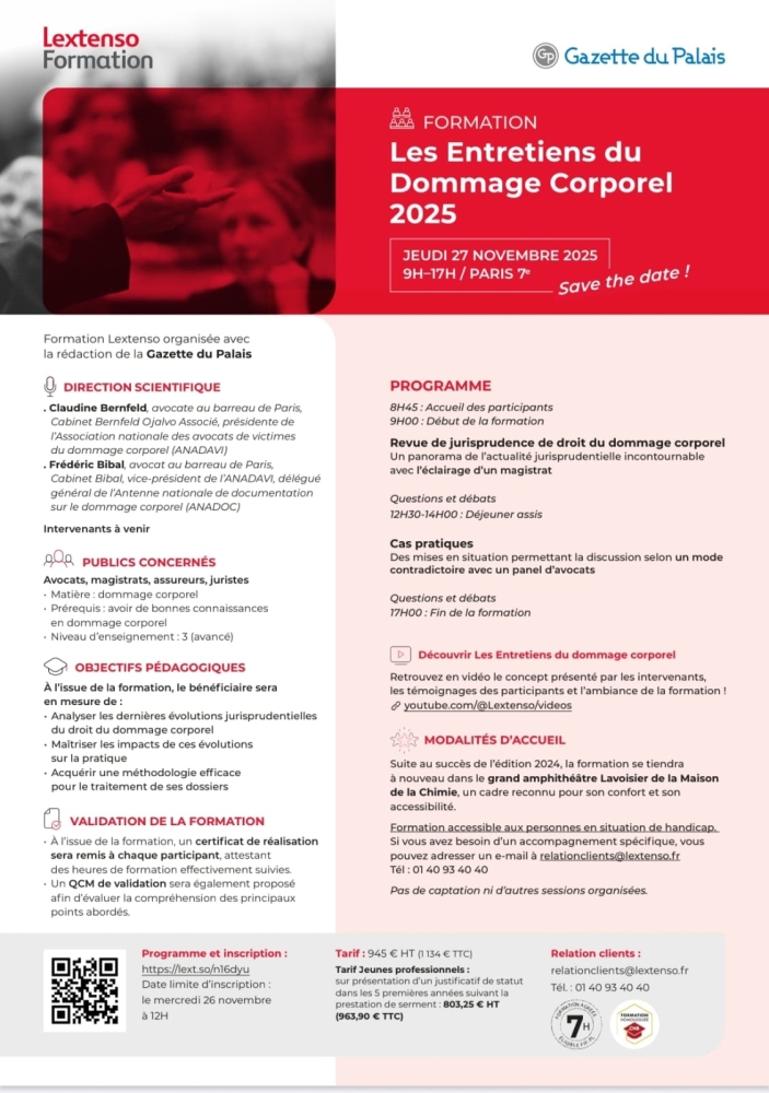 Entretiens du dommage corporel